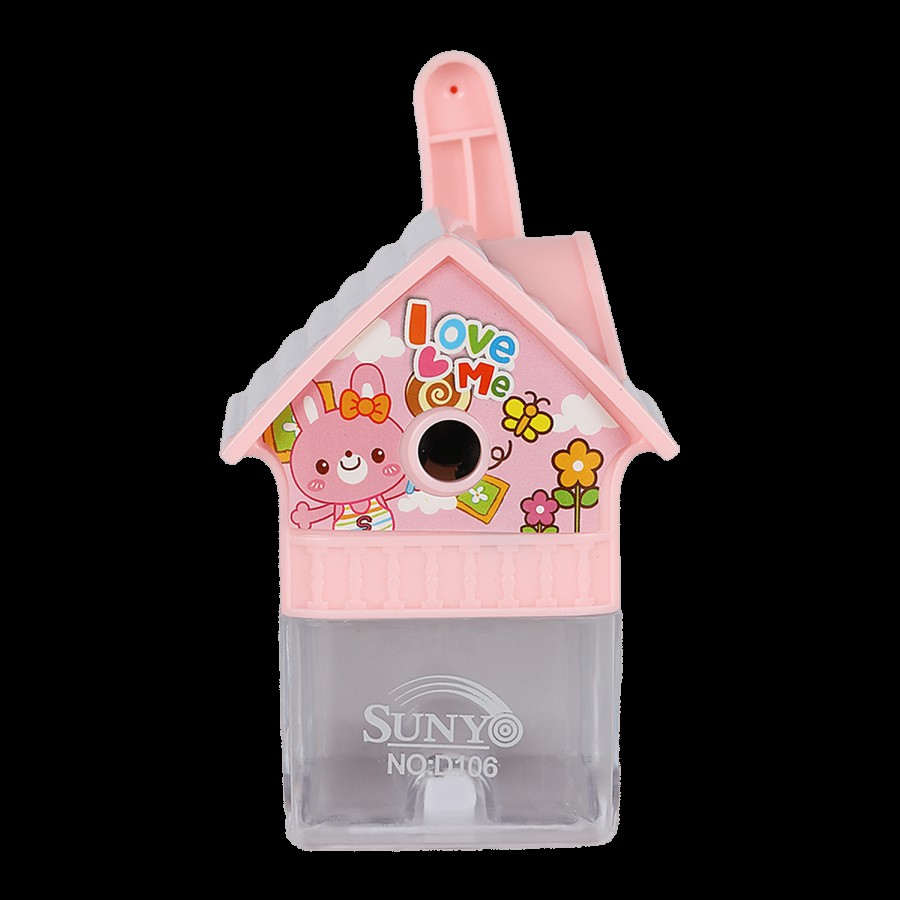 suny Pink Pencil Desktop Sharpener - Plastic