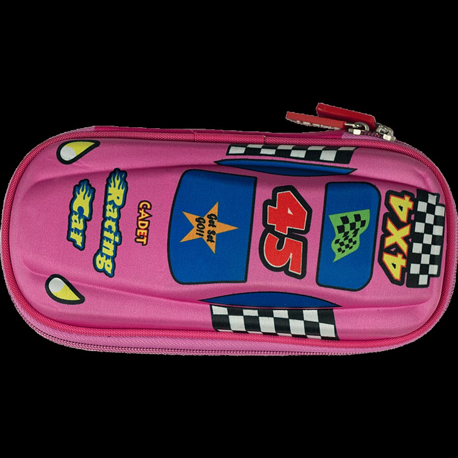 Cadet Eva Car Shaped Pencil Box With Holder - Lightweight