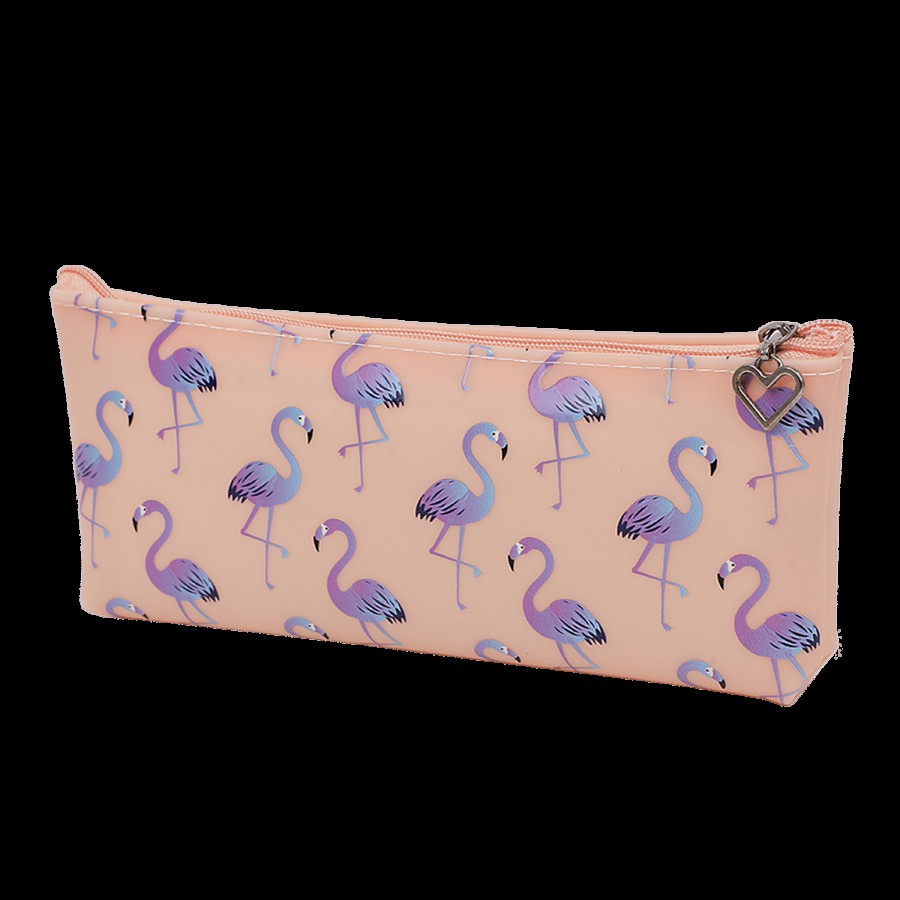 DP Pink Printed Pencil Pouch - PU