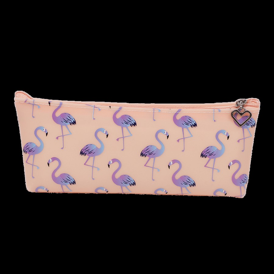 DP Pink Printed Pencil Pouch - PU