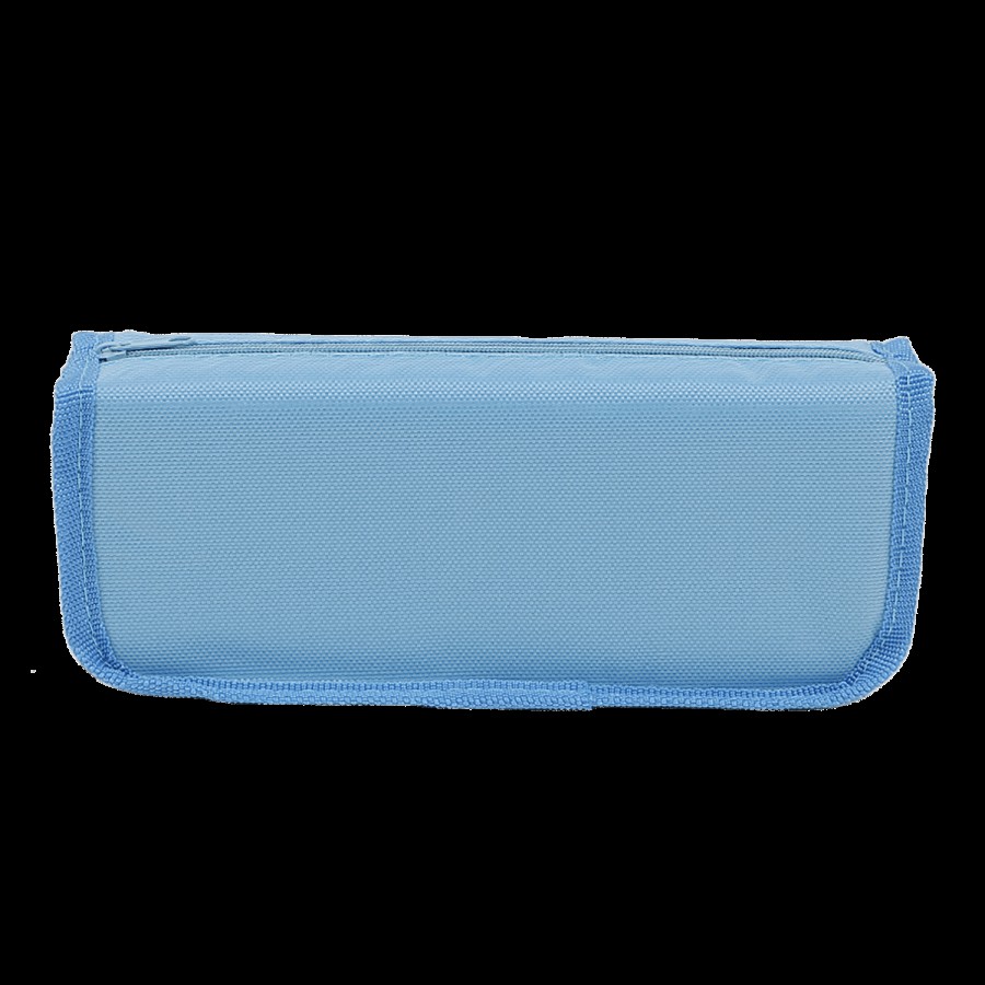 DP Printed Fabric Pencil Pouch - Blue