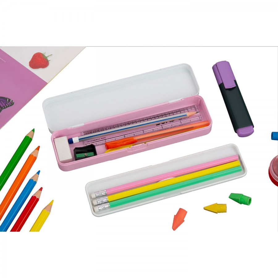 Hazel Active Plastic Pencil Box - Durable