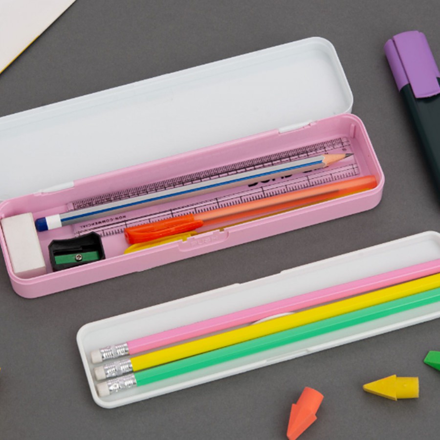 Hazel Active Plastic Pencil Box - Durable