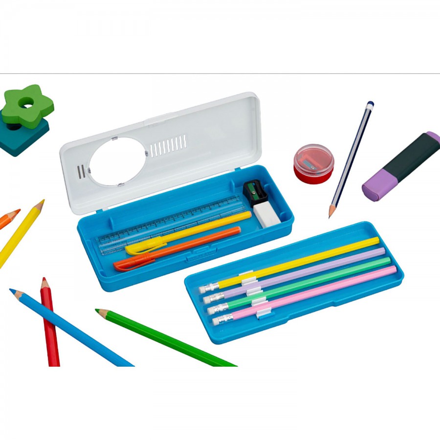 Hazel Creative Plastic Pencil Box - Durable