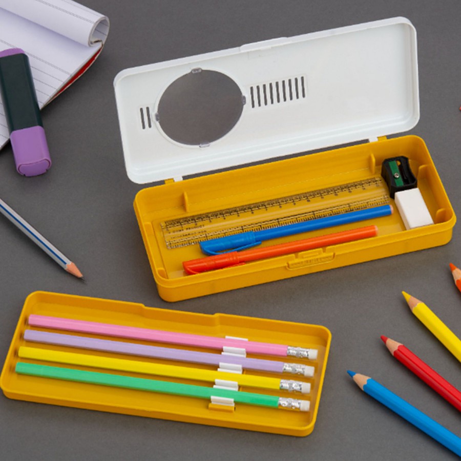 Hazel Creative Plastic Pencil Box - Durable