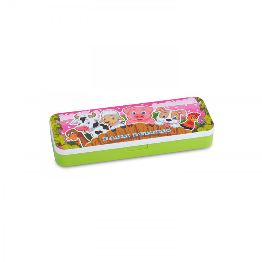 Hazel Idea Plastic Pencil Box - Durable