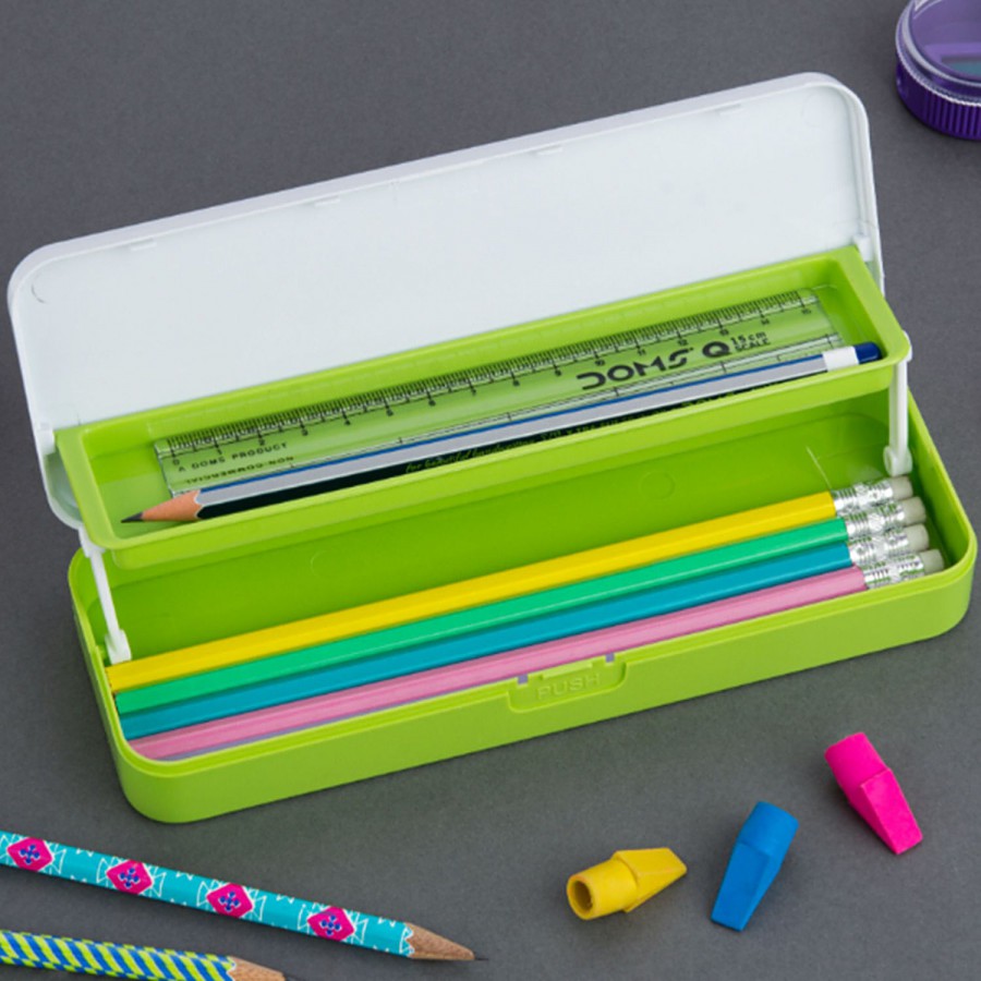 Hazel Idea Plastic Pencil Box - Durable