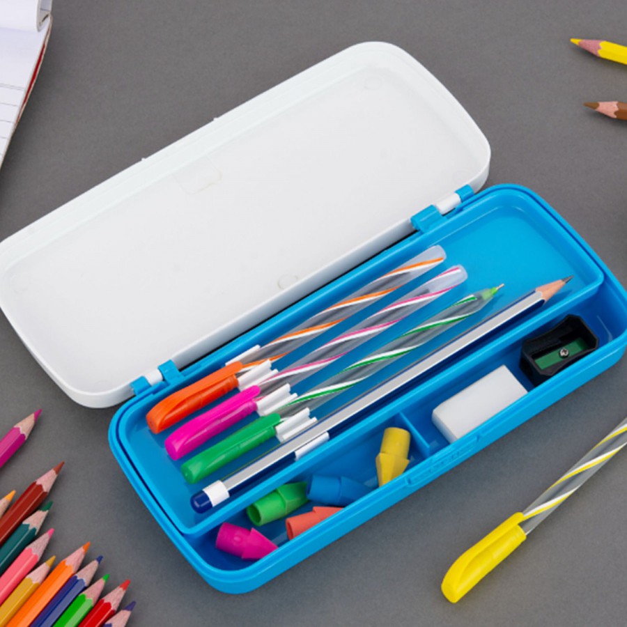 Hazel Perfect Plastic Pencil Box - Durable