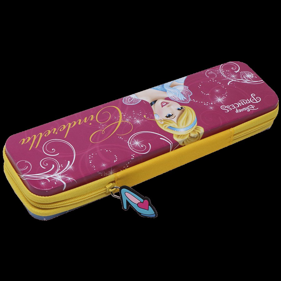 Hm International Disney Cinderella Princess Metal Pencil Pouch With Zip Closure - HMDMPC 72266-CIN