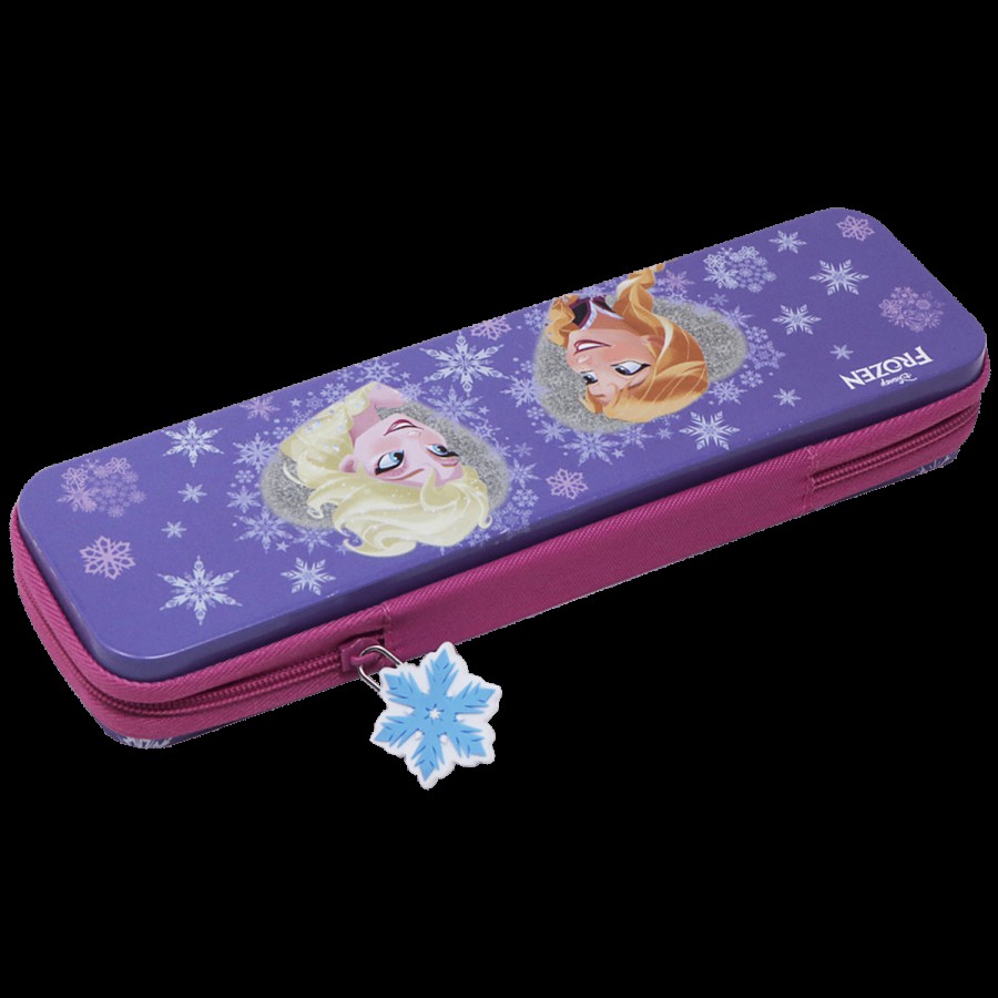 Hm International Disney Frozen Metal Pencil Pouch With Zip Closure - HMDMPC 85266-FZ