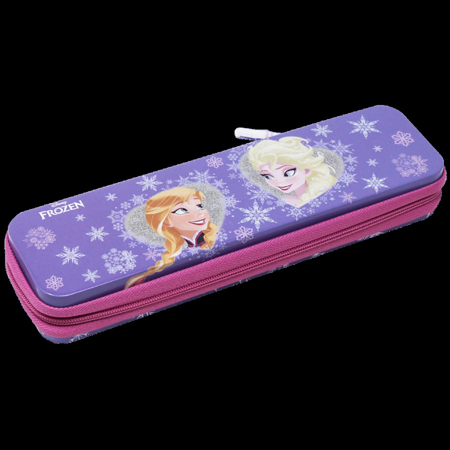 Hm International Disney Frozen Metal Pencil Pouch With Zip Closure - HMDMPC 85266-FZ