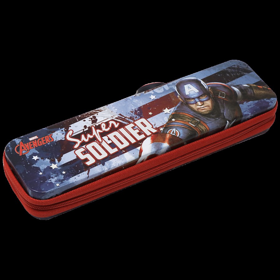 Hm International Marvel Avengers Metal Pencil Pouch With Zip Closure - HMDMPC 73399-AV