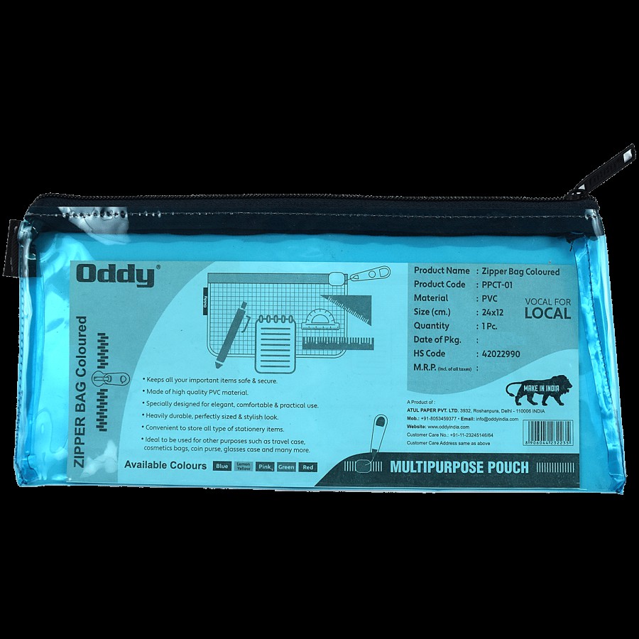 ODDY Zipper Bag Blue Coloured