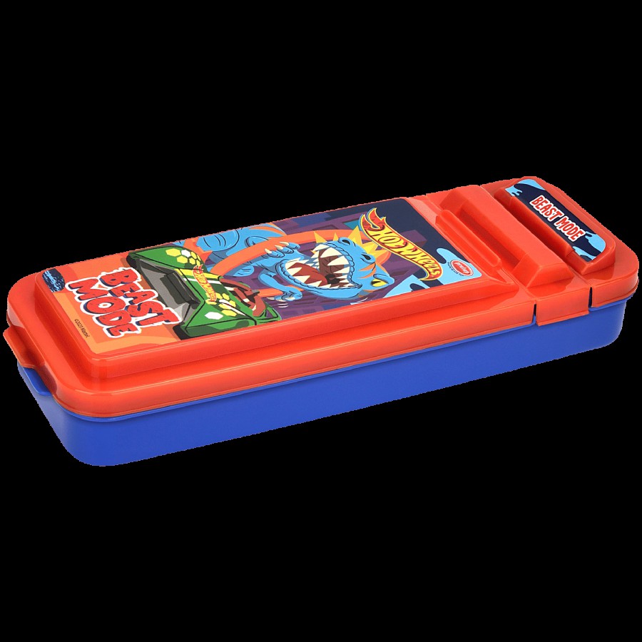 Pratap Flip Flop Compass Pencil Box - Hotwheels