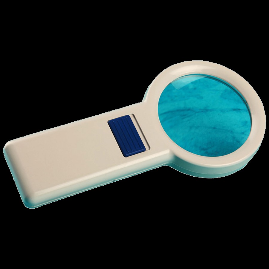 Solo Led Magnifier - 3X Magnification With Inbuilt Bright Fluorescent Light Powered By Battery