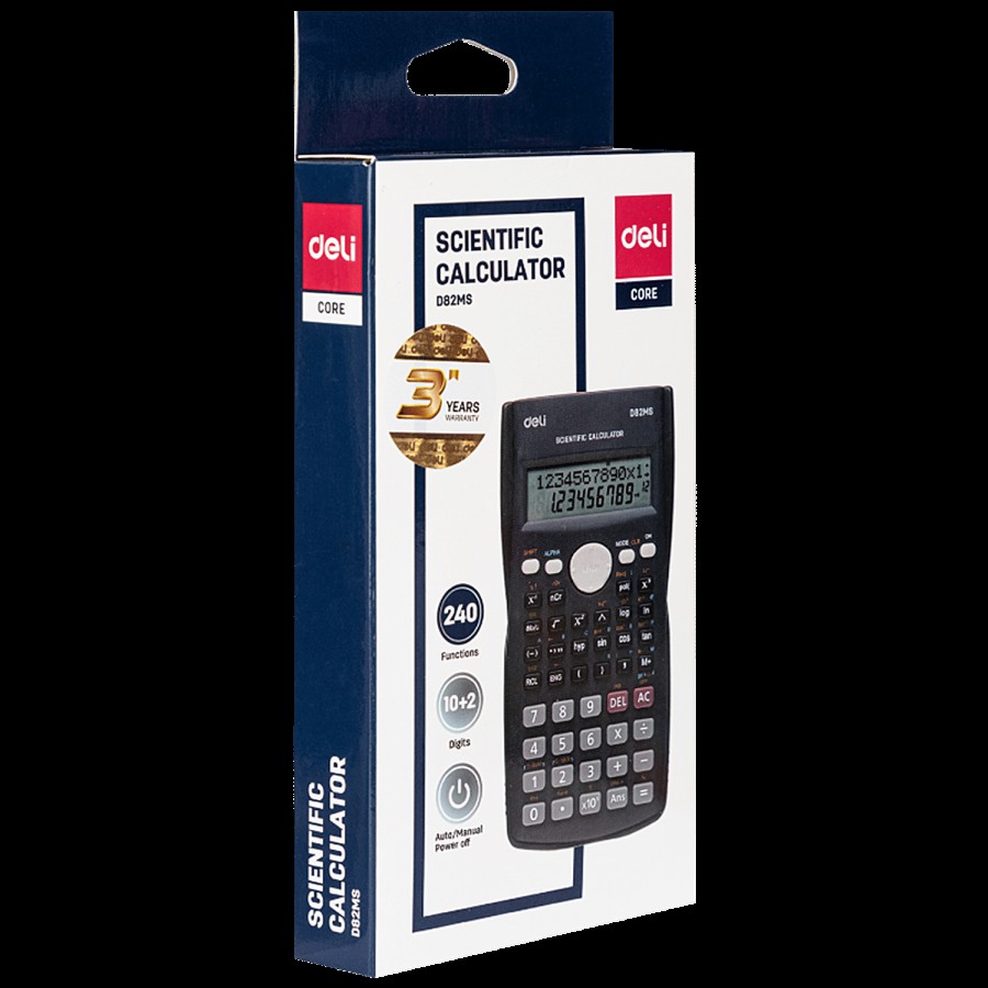 Deli Scientific Calculator - WD82MS