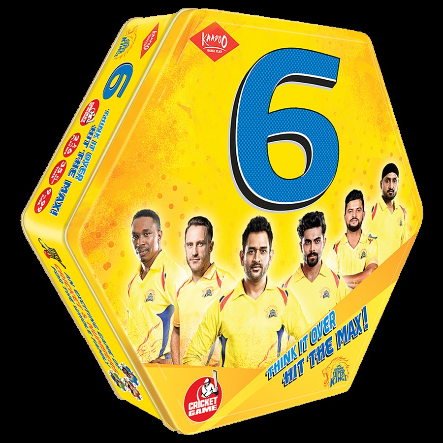 Kaadoo 6 CSK Cricket Match Board Game For Kids & Family