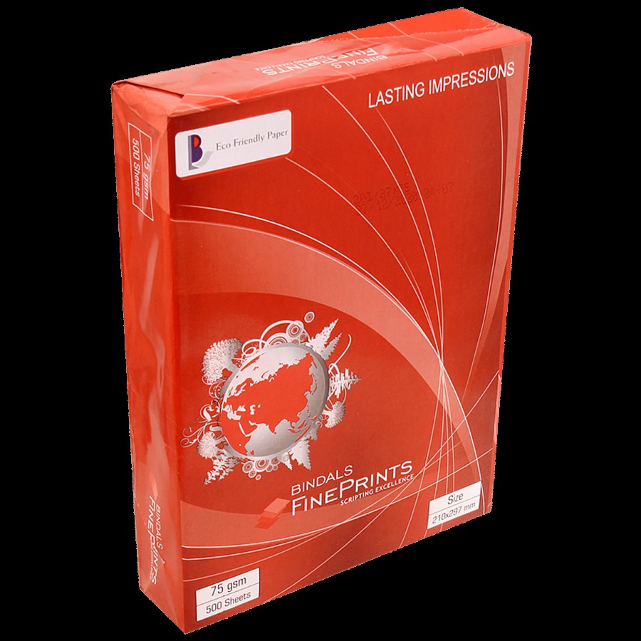 Bindal Fine Prints A4 Size Copier/Printing Paper - 75 GSM