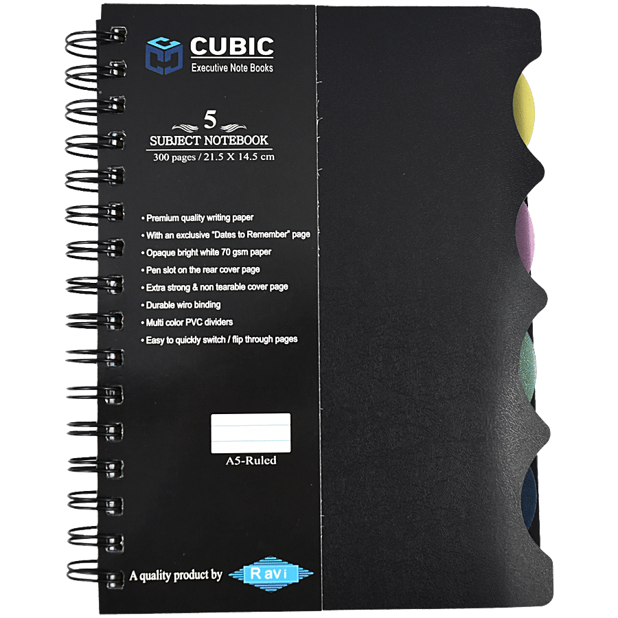 Cubic Eco Wiro Notebook - Black