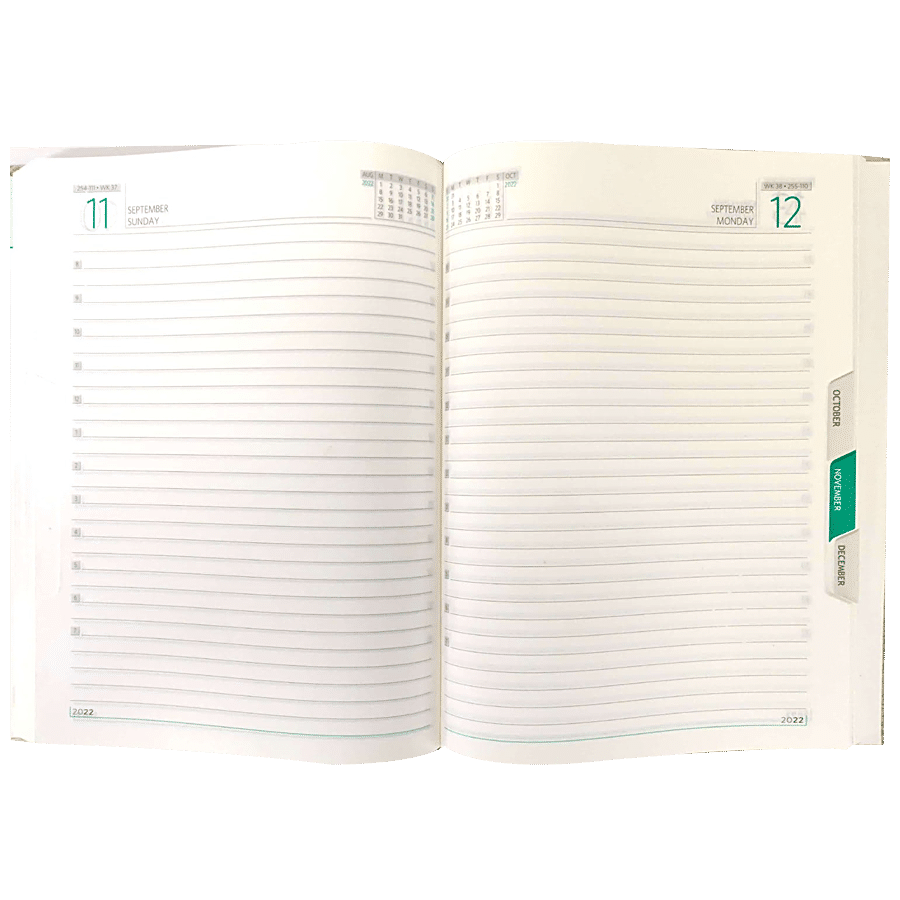 Cubic Green New Year Diary 2022 - Made With Premium Quality Paper