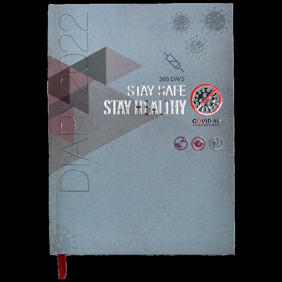 Cubic Stay Healthy New Year Diary 2022 - Hardbound