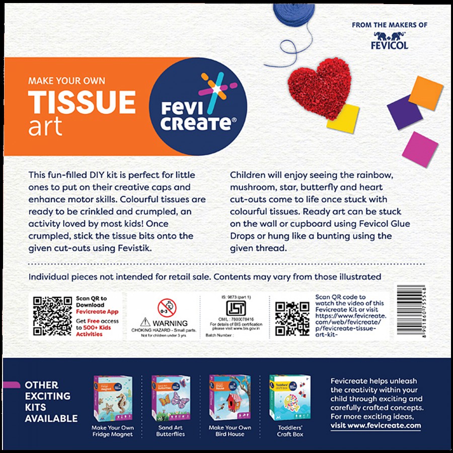 Fevicreate Tissue Art Kit - 5 Exciting Templates