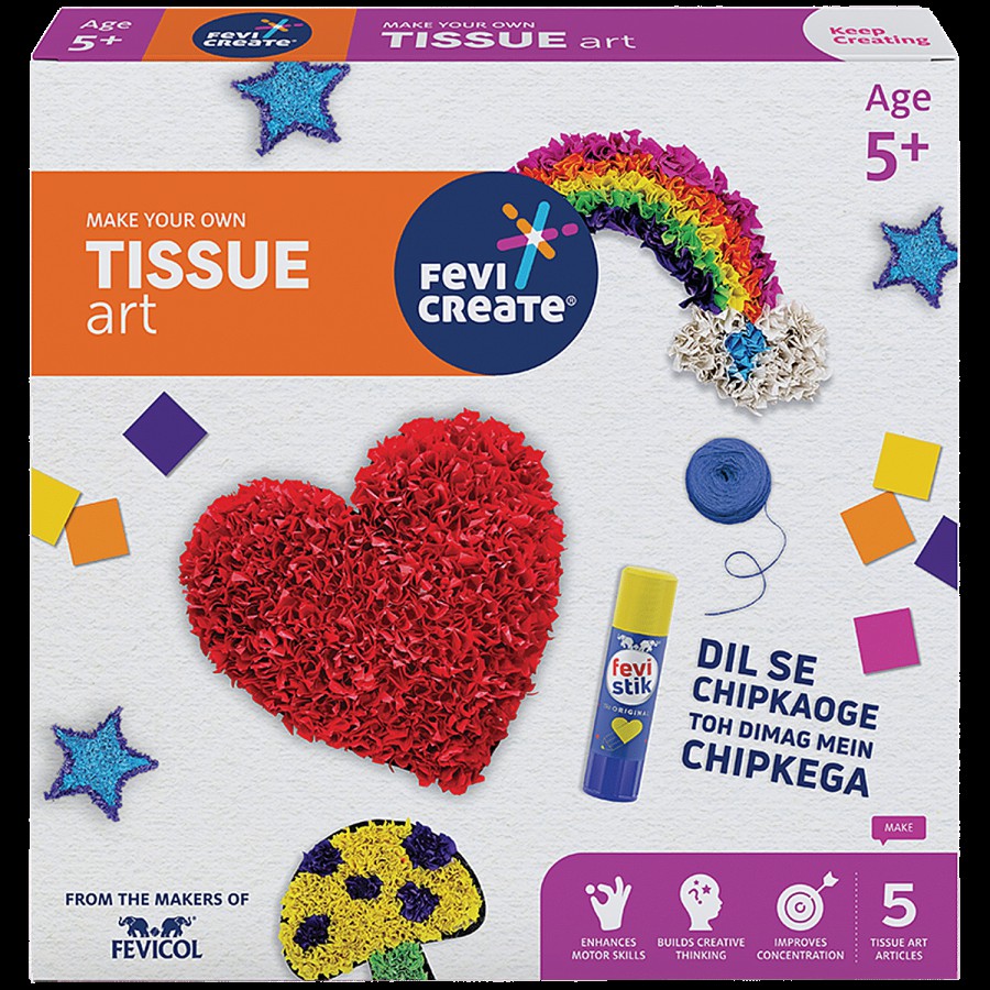 Fevicreate Tissue Art Kit - 5 Exciting Templates