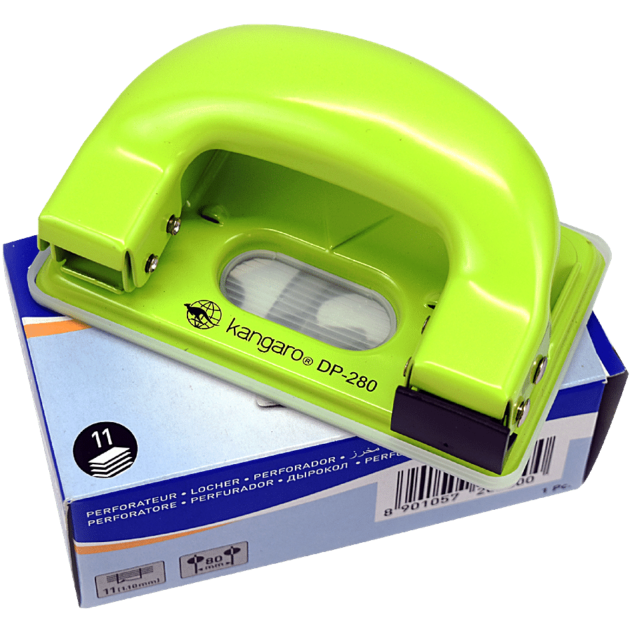 KANGARO  DP-280 Paper Punch - Green