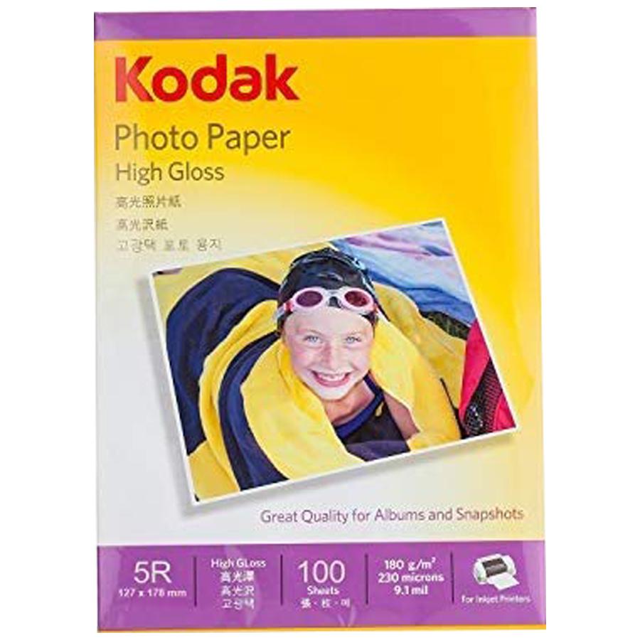 Kodak Premium Glossy 5R Photo Paper - 180 GSM