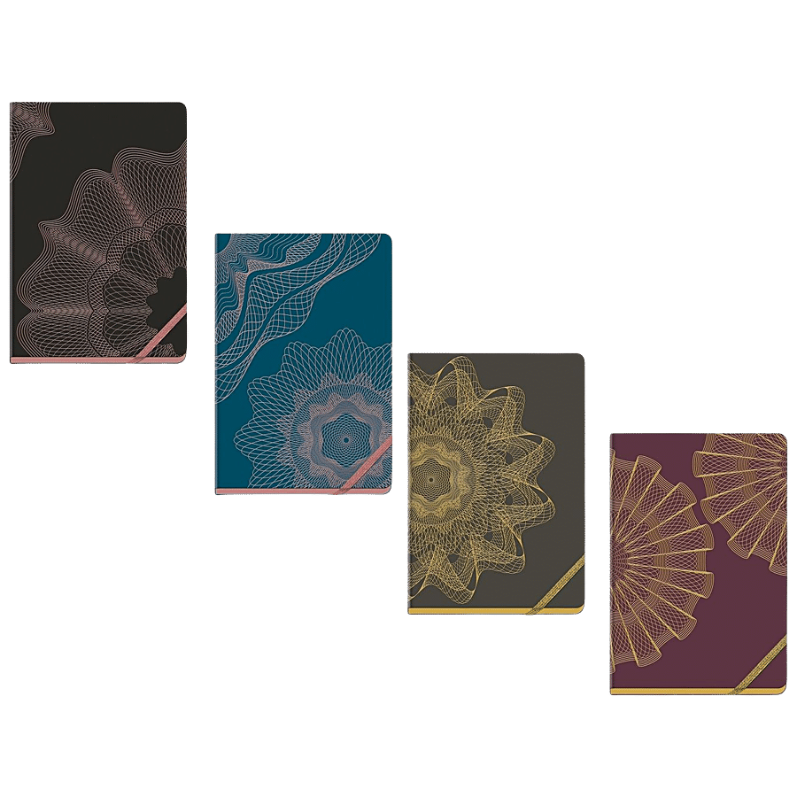 Navneet HQ Gold Rush Attractive Design Case Bound Notebook For Writing - A5