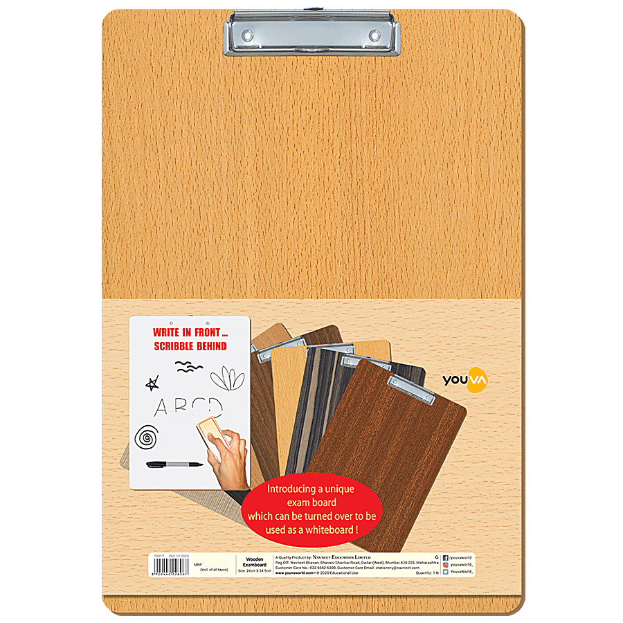 Navneet Youva Wooden Exam Board - 240 mm x 345 mm