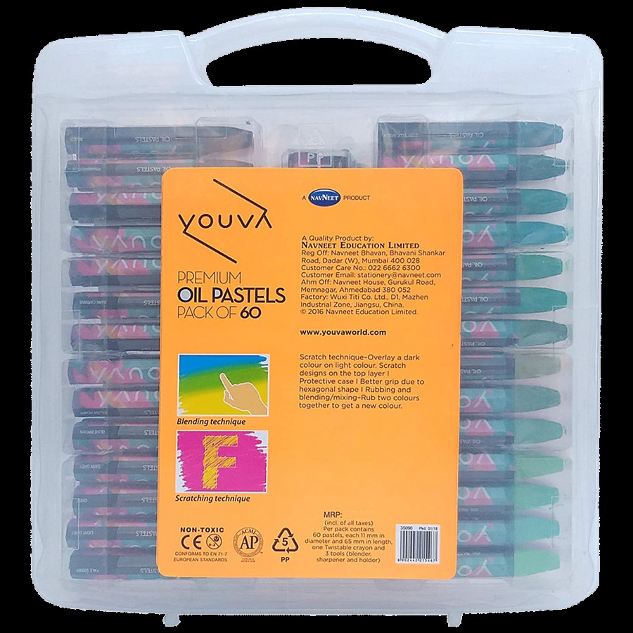 Navneet Youva Premium Oil Pastel Colours - Pigmented & Smooth