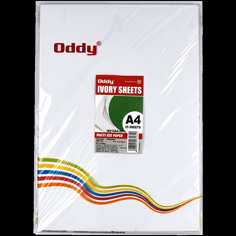 ODDY Ivory Multi Use Paper Sheets