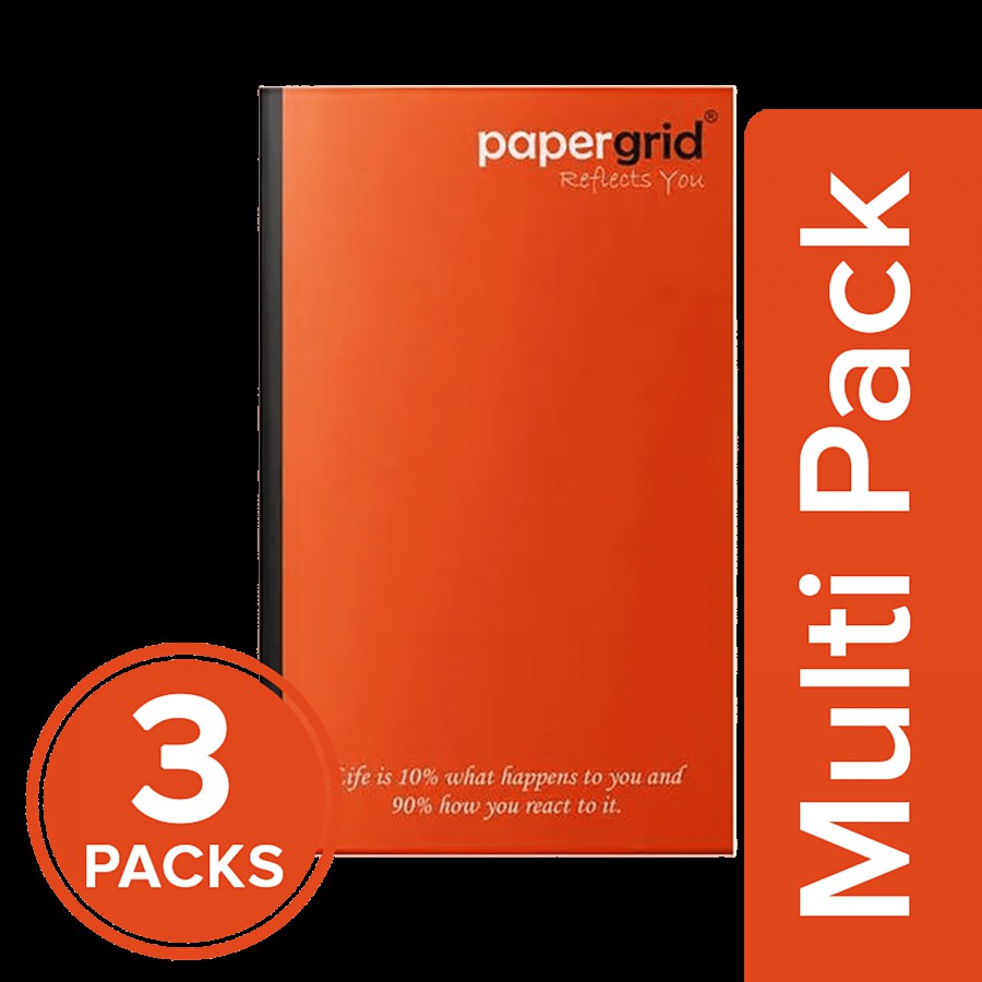 Papergrid Long Notebook - Unruled