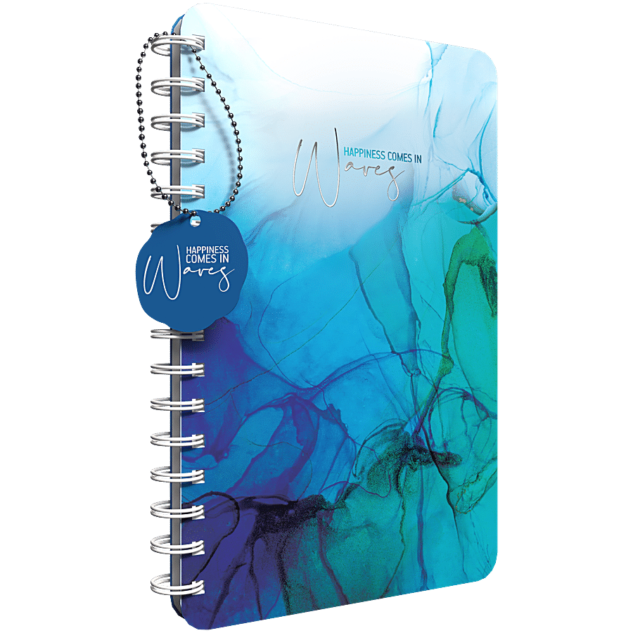 Paperkraft A5 Designer Wiro Hard Bound Notebook - Ruled Pages