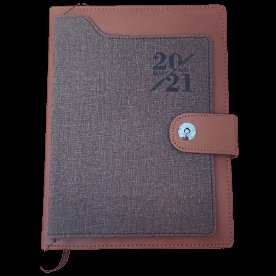 Prozo Plus New Year Diary 2021 With Premium PU Thermal Cover - Size B5