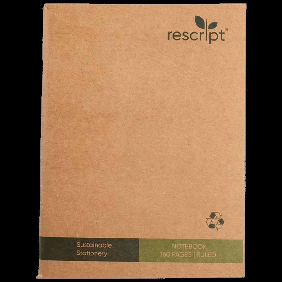 Rescript Recycled King Size Notebook - 160 Pages