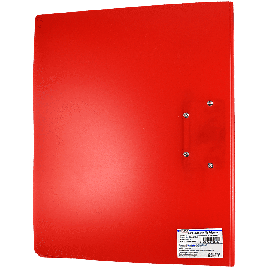 Saya Lever Arch File Polycover - Red