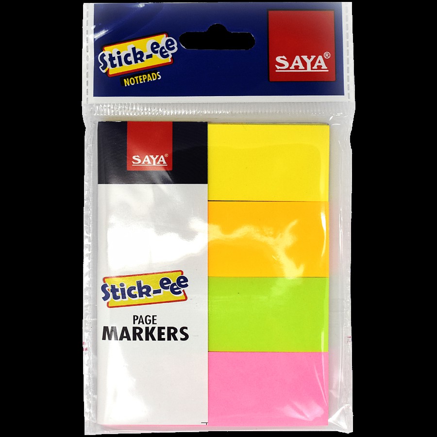 Saya Stick-eee Page Markers - Easy To Use