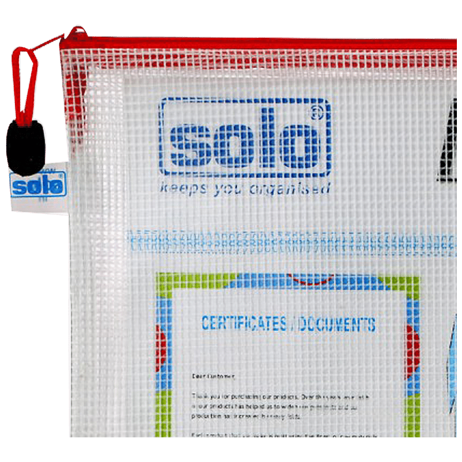 Solo My Zipper Closure Bag/ Pouch - Transparent