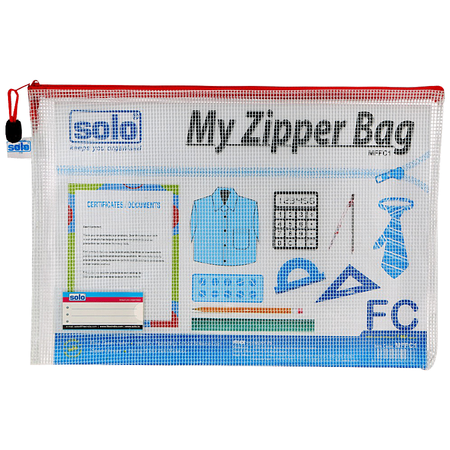 Solo My Zipper Closure Bag/ Pouch - Transparent