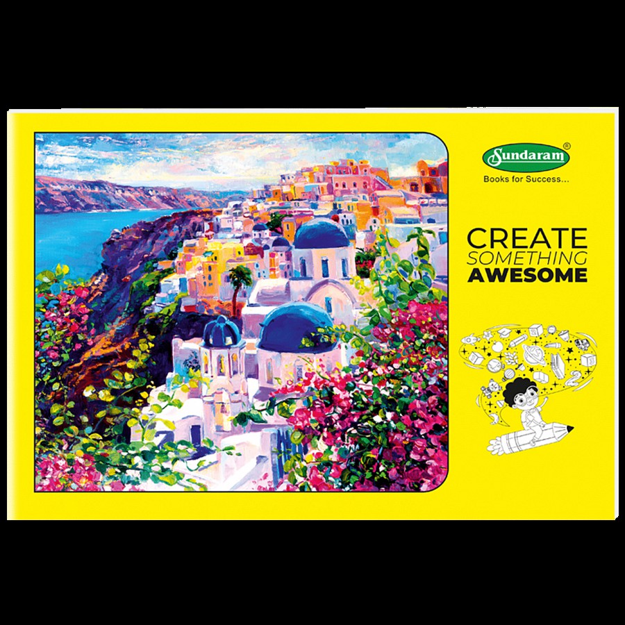 Sundaram 3A Jumbo Drawing Book - Yellow