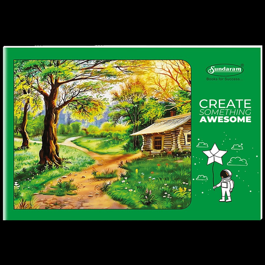 Sundaram 4A Jumbo Drawing Book - Green