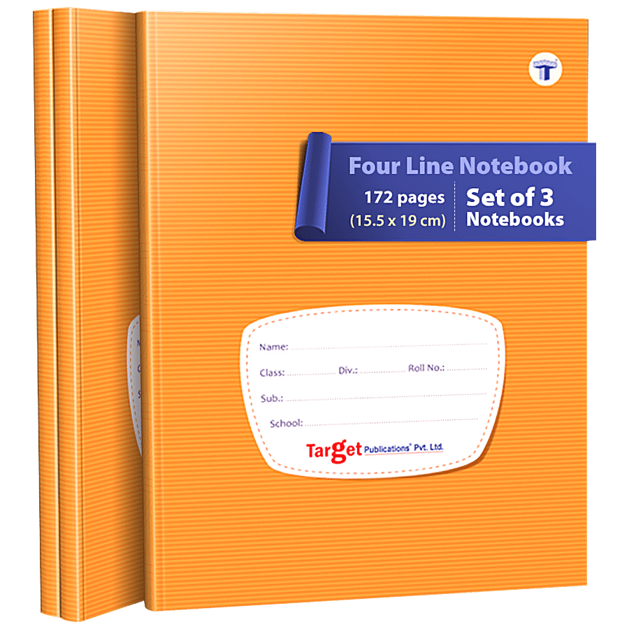 Target Publications Notebooks - Four Line