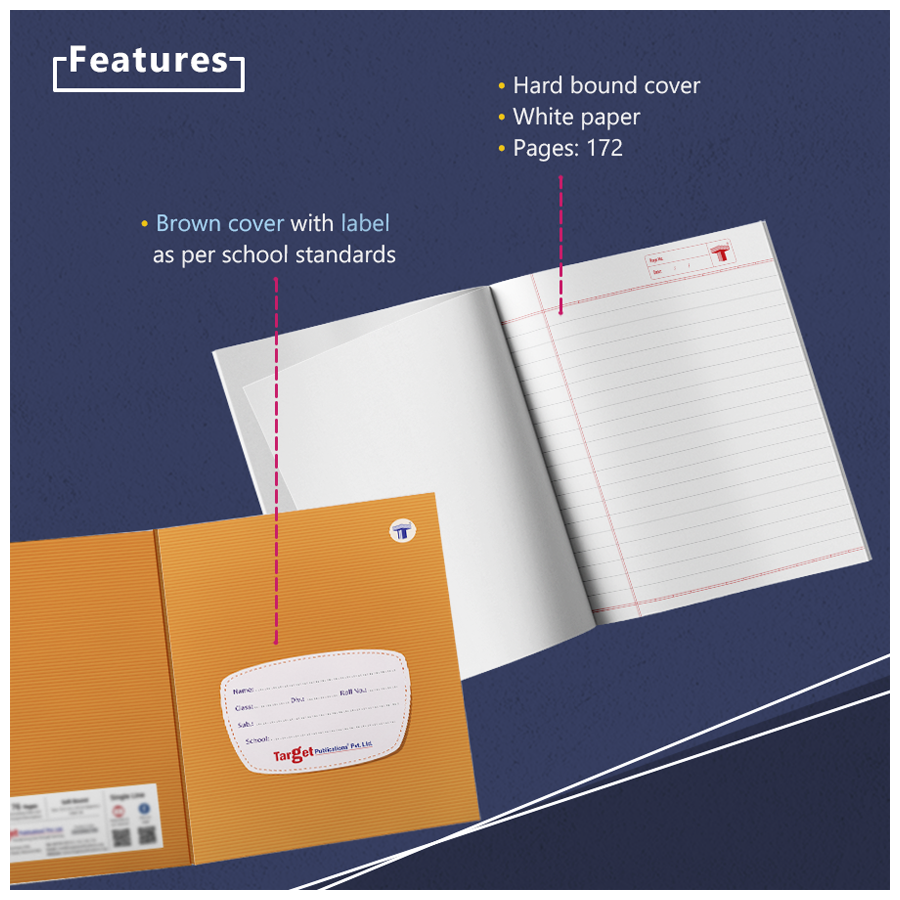 Target Publications Notebook - One Side Ruled One Side Plain