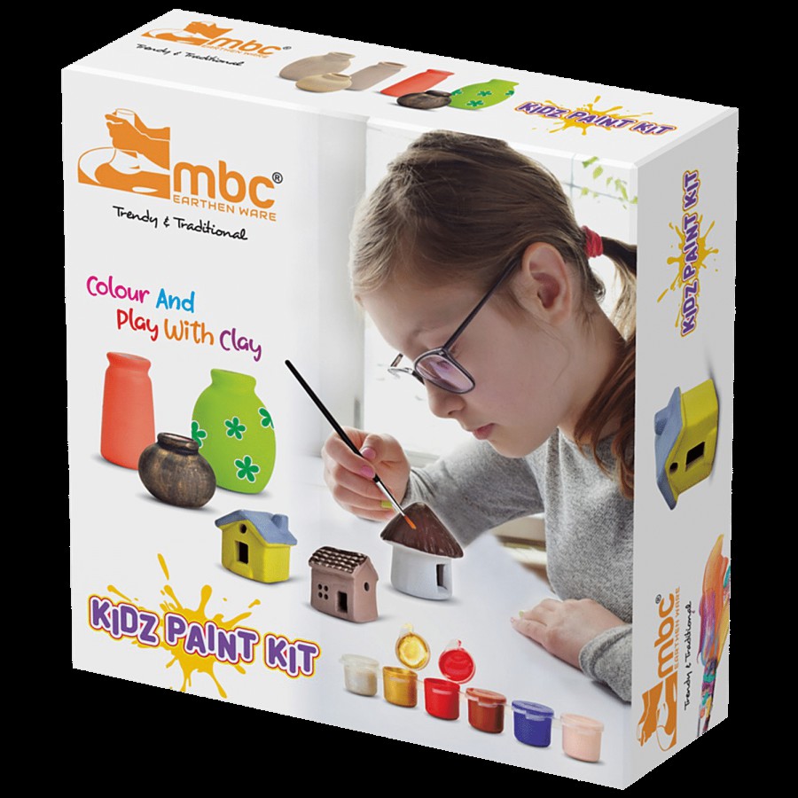 mbc Kids Paint Kit - With Clay Models