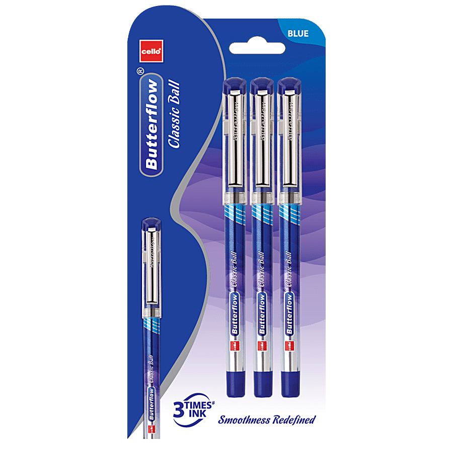 BIC Cello Butterflow Classic Ball Pen - For Smooth Writing