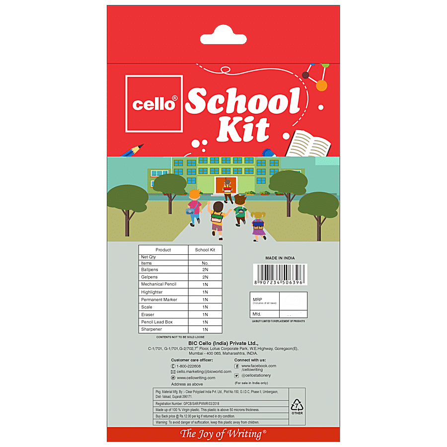 BIC Cello School Kit - Ideal Gift For Kids