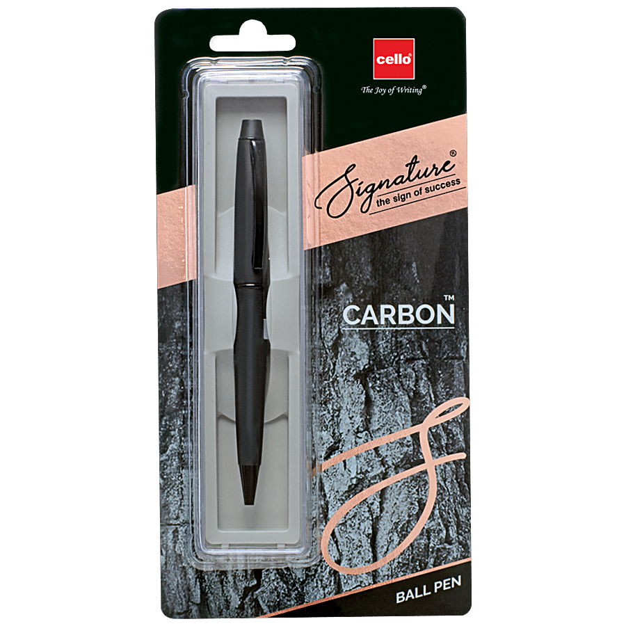 BIC Cello Signature Carbon Ball Pen - For Smooth Writing