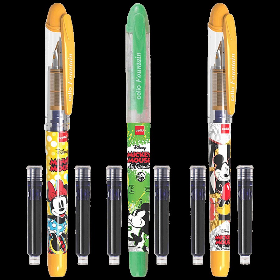 BIC Cello Disney Fountain Pen - Blue